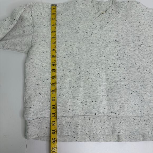 Madewell Women’s Heathered Gray Speckled Sweatshirt - Size M - Picture 7 of 8